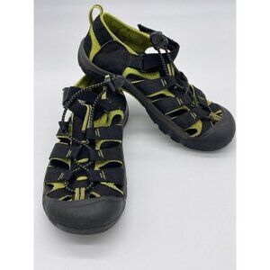 Sz. 5 Keen Hiking Waterproof Outdoor Sandals Black Green Kids Youth